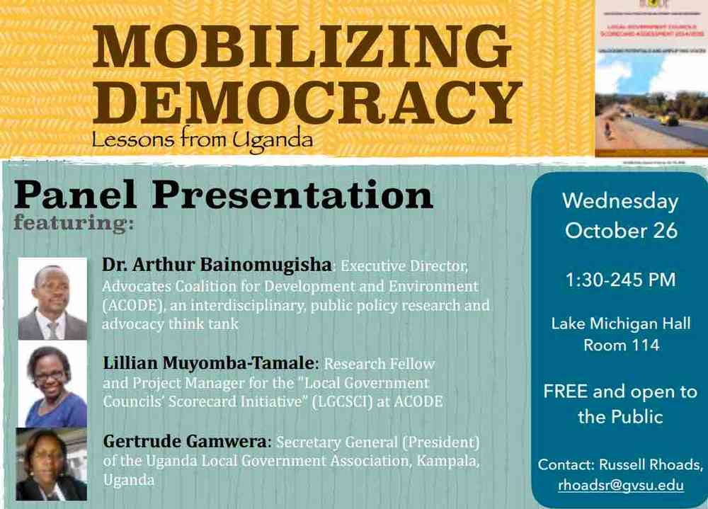 Panel: Mobilizing Democracy: Lessons from Uganda